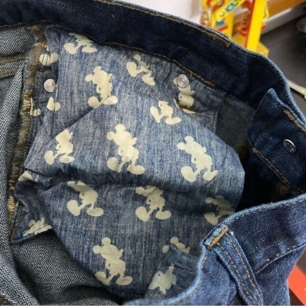 Disney Mickey Mouse embroidered dark wash jeans - Picture 9 of 16